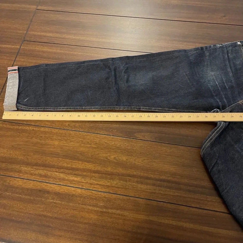 Goodale The Tailored Tapered Jean dark wash worn-in size 31x32